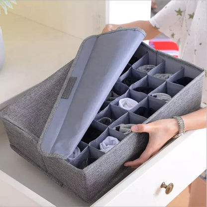 Underwear Socks Organizer With Lids Foldable
