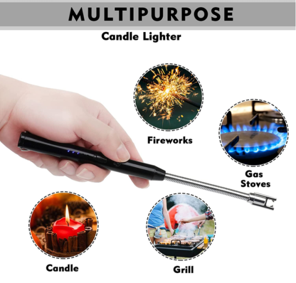 USB Rechargeable Flameless Windproof Arc Lighter
