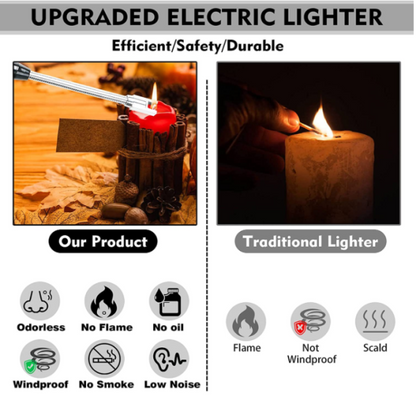 USB Rechargeable Flameless Windproof Arc Lighter