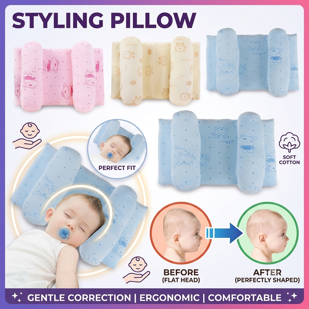 Soft Baby Head Support Pillow