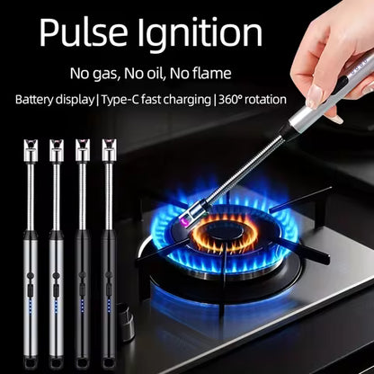 USB Rechargeable Flameless Windproof Arc Lighter