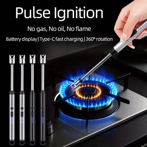 USB Rechargeable Flameless Windproof Arc Lighter